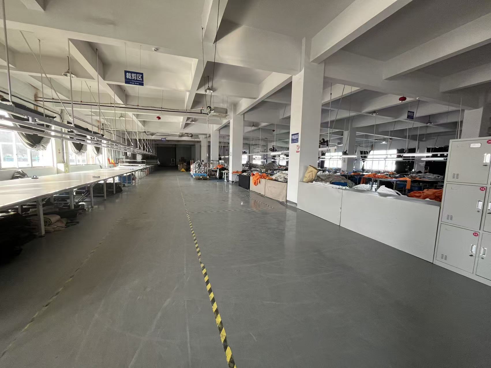 Fabric cutting area
